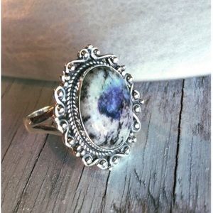 Gorgeous K2 Cabochon sterling silver ring